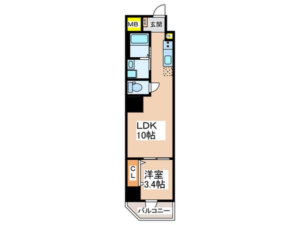 URBAN PARK難波南の物件間取画像